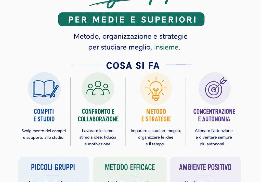 Doposcuola specialistico in piccolo gruppo